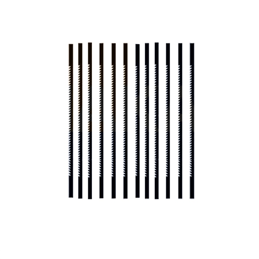 Panze pentru traforaj, Super-Cut No. 3, fine (34 dinti pe 25 mm), 12 buc.